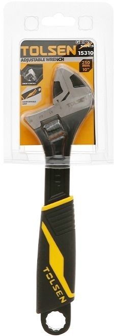 Ключ розвідний Tolsen Профі, робочий діапазон 0-30мм, 250мм, CrV