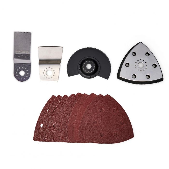 Багатофункціональний інструмент акумуляторний Einhell TE-MG 18/1 Li - Solo, PXC, 18В, набір насадок, 0.83 кг (без АКБ і ЗП)