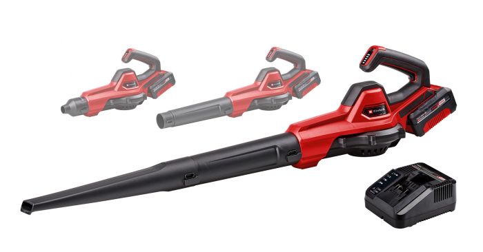 Повітродув універсальний акумуляторний Einhell GE-UB 18/250 Li E 1x4.0Ah, PXC, 18В, акумулятор 4 Аг, 15000 об/хв, 230 км/год, 120 м3/год, 1.78 кг