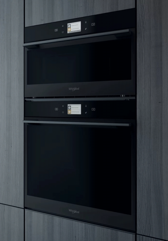 Духова шафа Whirlpool електрична, 73л, A+, дисплей, конвекція, телескопічні напрямні, чорний
