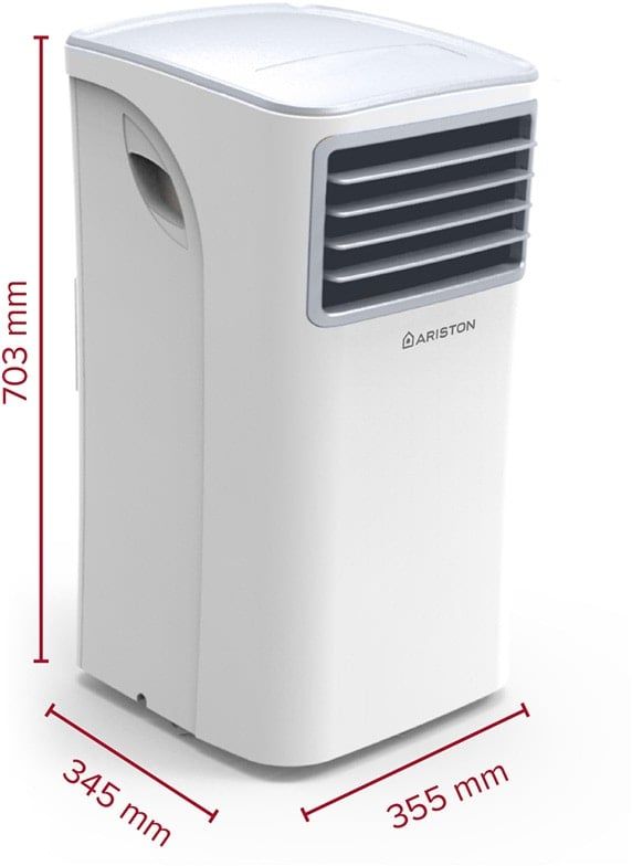 Кондиціонер мобільний Ariston Mobis 8 16м2 on/off 8000BTU 2.3кВт A/- R290 білий