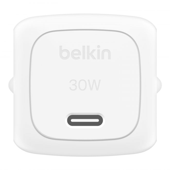 Зарядний пристрій мережевий Belkin 30Вт USB-С PD PPS, білий