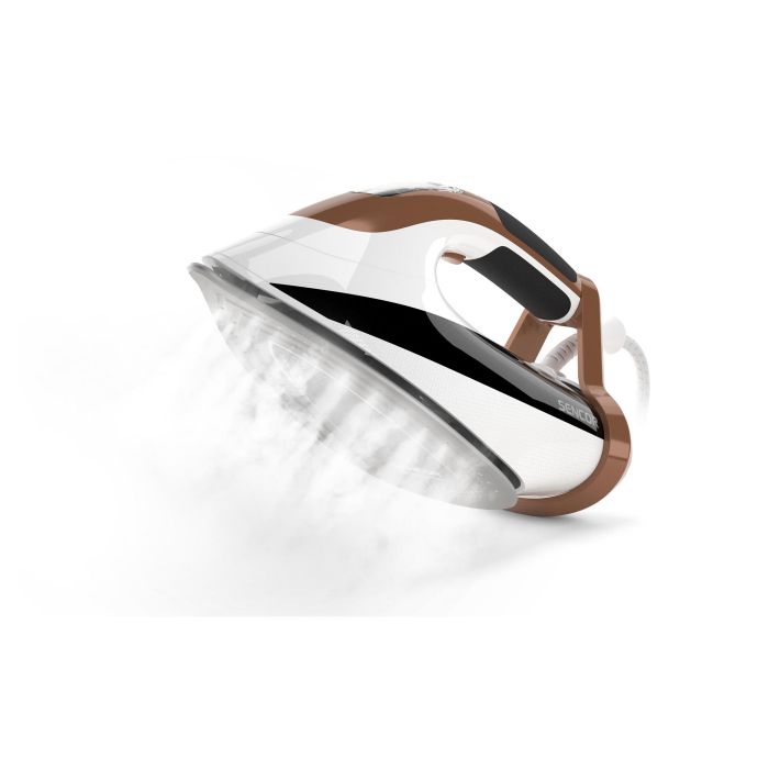 Праска Sencor, 2800Вт, 330мл, паровий удар -195гр, постійна пара - 55гр, pro та auto режими, керам. підошва, біло-коричневий