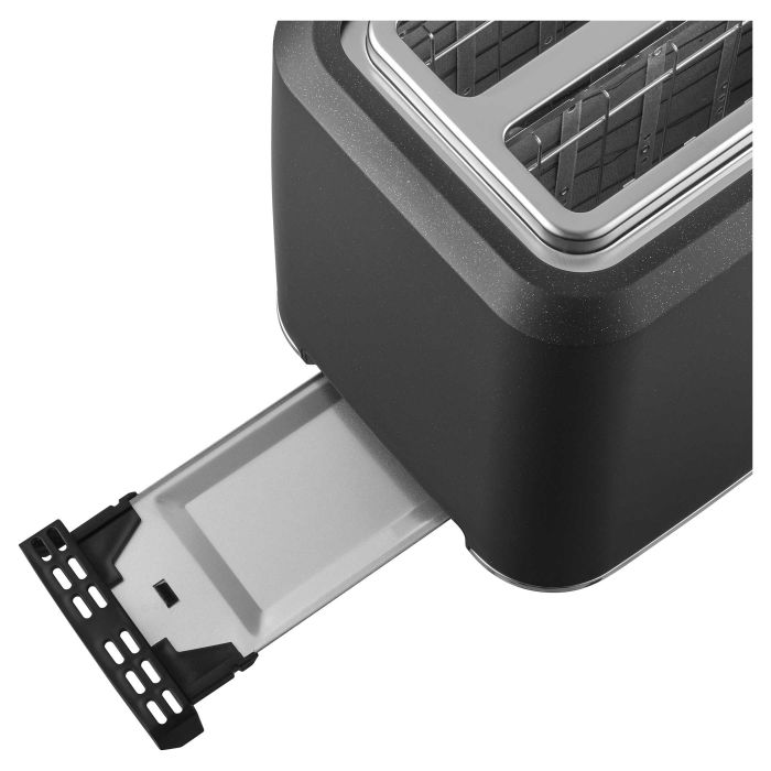 Тостер Sencor 1080Вт, підігрів, розморожування, сенс. керування, LED, пластик, чорний