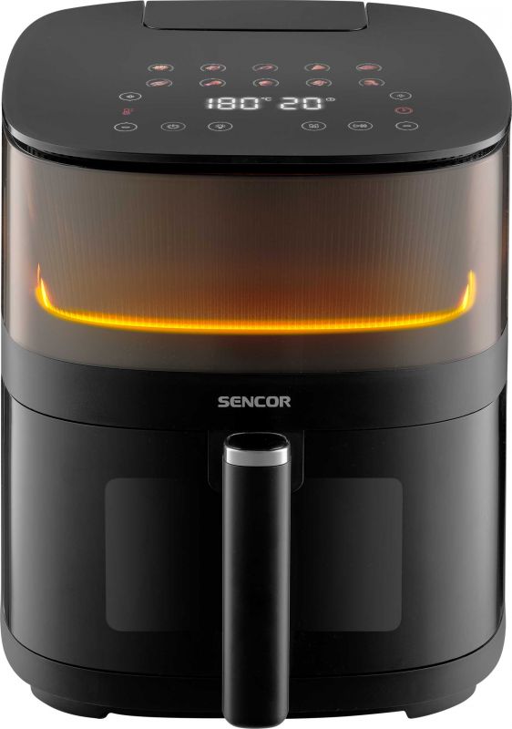 Мультипіч Sencor Vita, 1500Вт, чаша-5л, сенсорне керув., 10 програм, метал/пластик, з віконцем, чорний