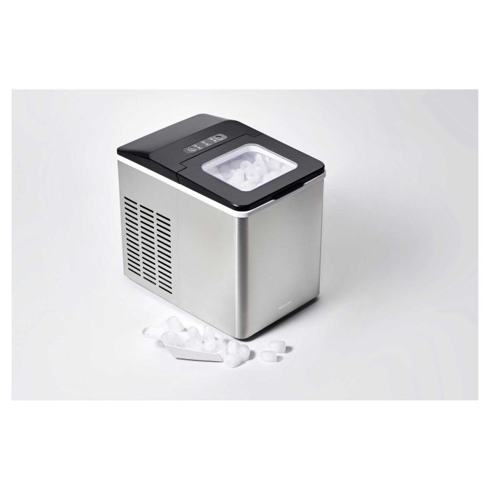 Льодогенератор побутовий Sencor SIM3400SS, 150 Вт, 12 кг/добу, об'єм 1.8л, приготування за 7 хв, 2 розміри льоду, сірий