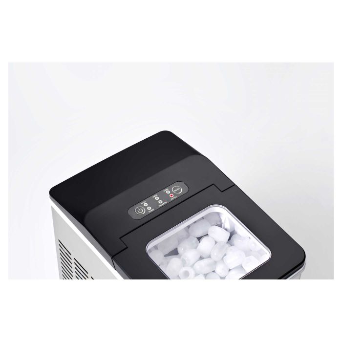 Льодогенератор побутовий Sencor SIM3400SS, 150 Вт, 12 кг/добу, об'єм 1.8л, приготування за 7 хв, 2 розміри льоду, сірий