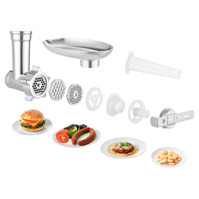 Кухонна машина Sencor Paul 1 1700Вт, чаша-метал, корпус-метал/пластик, насадок-12, метал