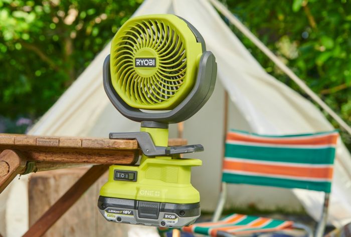 Вентилятор акумуляторний Ryobi ONE+ RCF18-0 18В 3400об·хв 2 швидкості поворотний 0.4кг без АКБ та ЗП