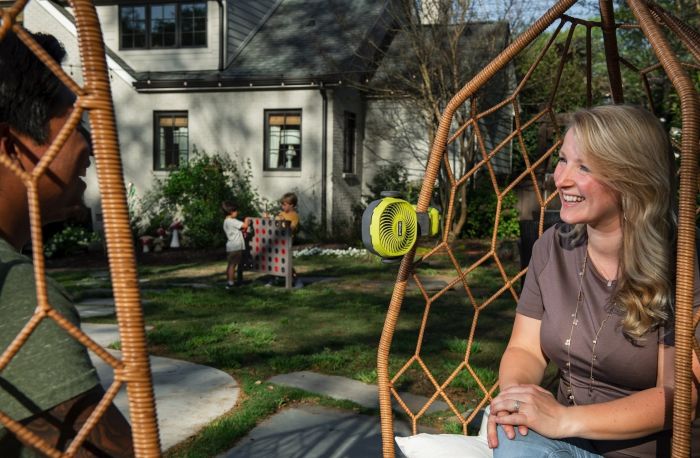 Вентилятор акумуляторний Ryobi ONE+ RCF18-0 18В 3400об·хв 2 швидкості поворотний 0.4кг без АКБ та ЗП