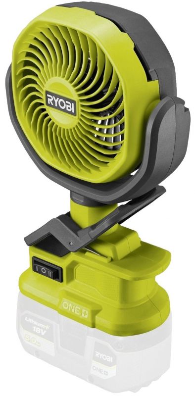 Вентилятор акумуляторний Ryobi ONE+ RCF18-0 18В 3400об·хв 2 швидкості поворотний 0.4кг без АКБ та ЗП