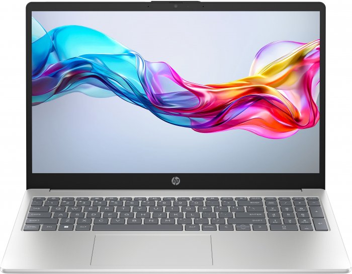 Ноутбук HP 15-fd0145ua 15.6" FHD IPS AG, Intel i3-1315U, 16GB, F1024GB, UMA, DOS, сріблястий