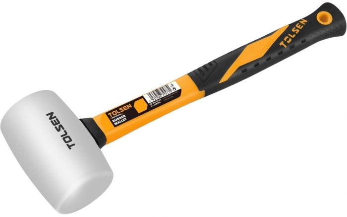 Киянка гумова Tolsen 450г 33мм руків'я скловолокно