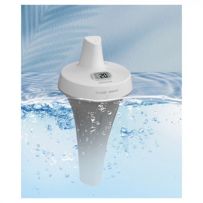 Метеостанція для басейну Sencor, внутр/зовн вимірювання, AAx2+AAx2, темп-ра, чорний