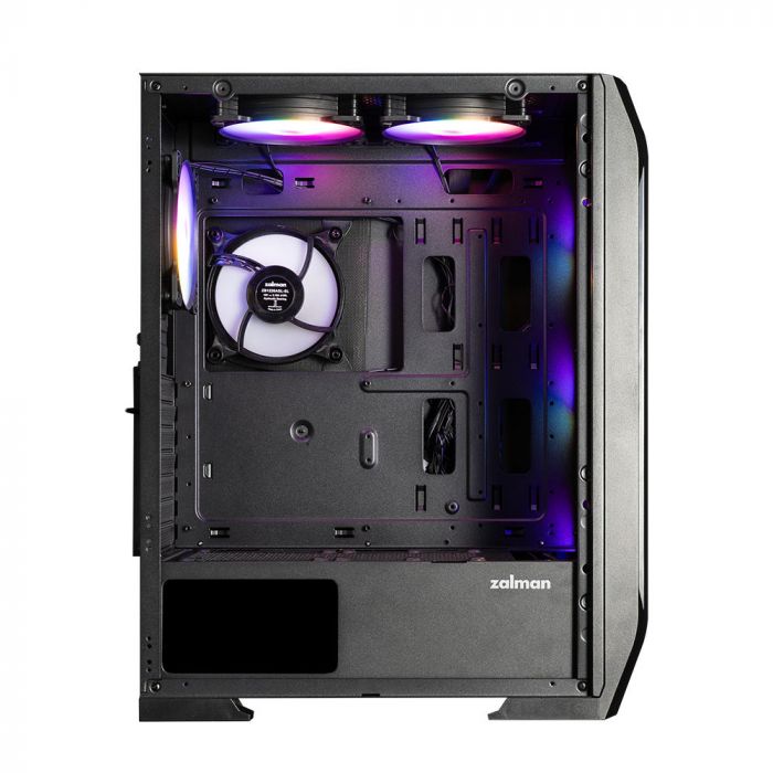 Корпус Zalman N7 PLUS V2 без БЖ, 1xUSB3.0, 2xUSB2.0, 6x120мм RGB Rainbow,  1x120мм, VGA 340мм, LCS ready, TG Side Panel, ATX, чорний