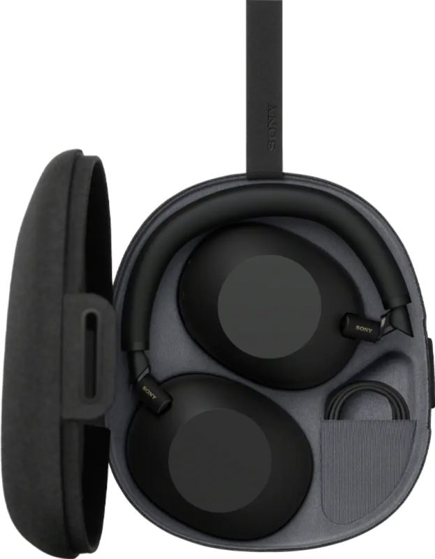 Навушники Over-ear Sony WH-1000XM6 BT 5.3, ANC, Hi-Res, AAC, LDAC, LC3, Wireless, Mic, Чорний