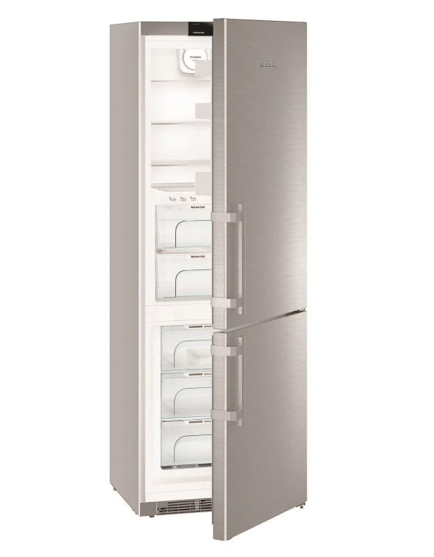 Холодильник Liebherr з нижн. мороз., 201x66.5x70, холод.від.-167 л, мороз.від.-106л, 2 дв., A++, NF, нерж.