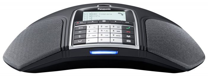 Конференц телефон IP Panasonic KX-HDV800RU 1xFE LAN, 1xUSB Mini-B, 3xRJ11, BT, NFC, SIP, PoE, монохромний дисплей