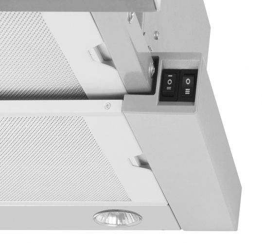 Витяжка Hansa телескопічна, 60см, 425м3ч, чорний+нерж