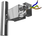 Комплект прих.підкл шнура 25х50 під круглий стояк чорн.мат.