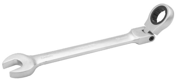 Ключ гайковий Tolsen, комбінований, шарнірний, храповий механізм, 222мм, 16мм, CrV