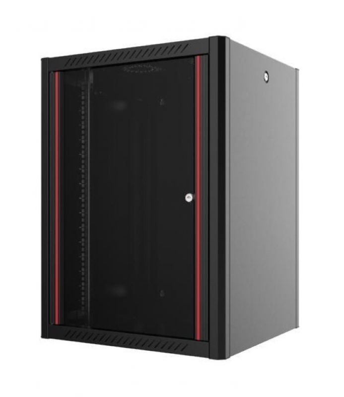 Шафа MIRSAN 19", 20U, WTN, 600x600 мм, максимально 100 кг, чорна