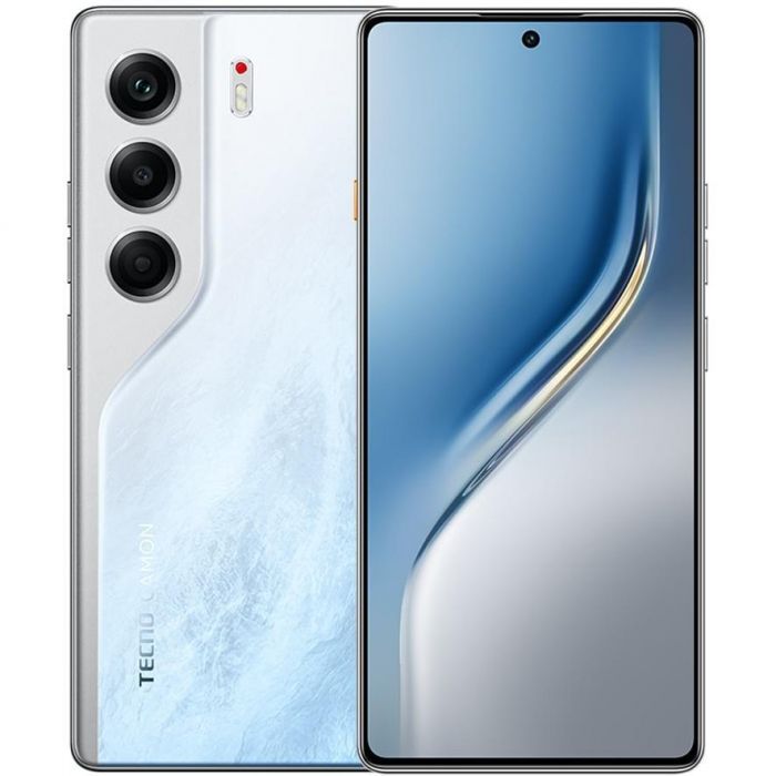 Смартфон TECNO Camon 40 (CM5) 6.78" 8/256ГБ, 2SIM, 5200мА•год, Glacier White