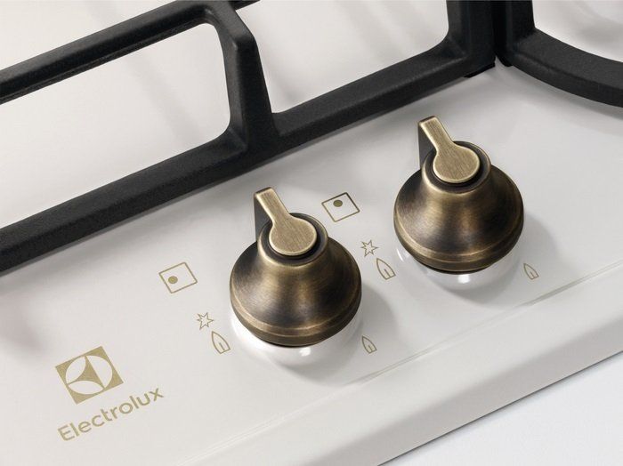 Варильна поверхня Electrolux газова Rococo, 60см, чавун, шампань