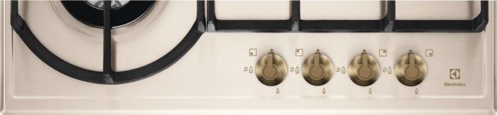 Варильна поверхня Electrolux газова Rococo, 60см, чавун, шампань