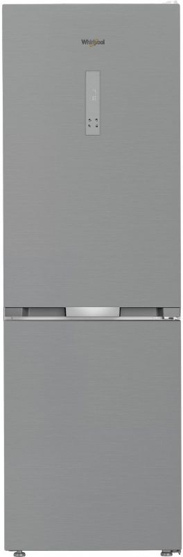 Холодильник Whirlpool з нижн. мороз., 186.5x60х66.3, холод.відд.-210л, мороз.відд.-104л, 2дв., А++, NF, дисплей, інв., зона нульова, нерж