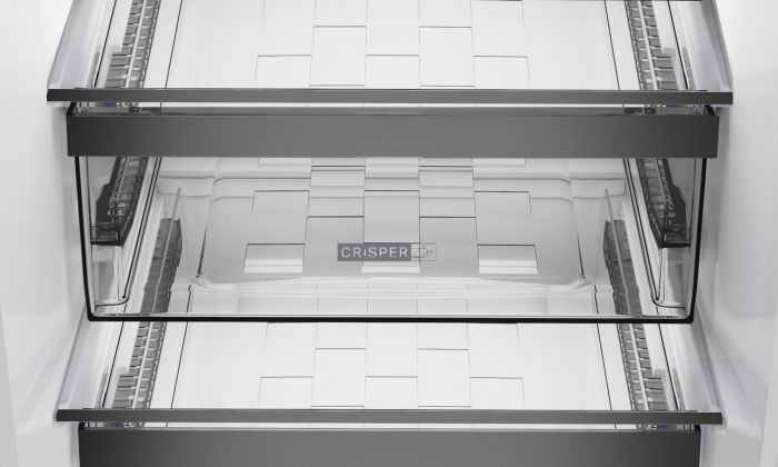 Холодильник Whirlpool з нижн. мороз., 186.5x60х66.3, холод.відд.-210л, мороз.відд.-104л, 2дв., А++, NF, дисплей, інв., зона нульова, нерж