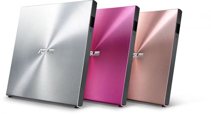 Привід оптичний портативний ASUS SDRW-08U5S-U DVD+-R/RW burner USB2.0 срібло Retail Box Slim