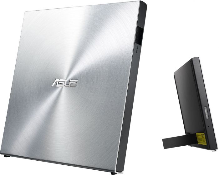 Привід оптичний портативний ASUS SDRW-08U5S-U DVD+-R/RW burner USB2.0 срібло Retail Box Slim