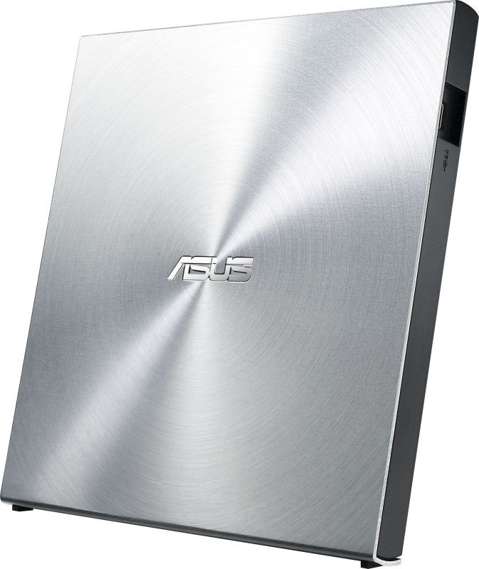 Привід оптичний портативний ASUS SDRW-08U5S-U DVD+-R/RW burner USB2.0 срібло Retail Box Slim