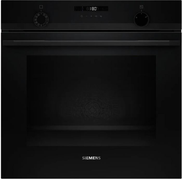 Духова шафа Siemens електрична, 76л, A, дисплей, конвекція, телескопічні направляючі, чорний