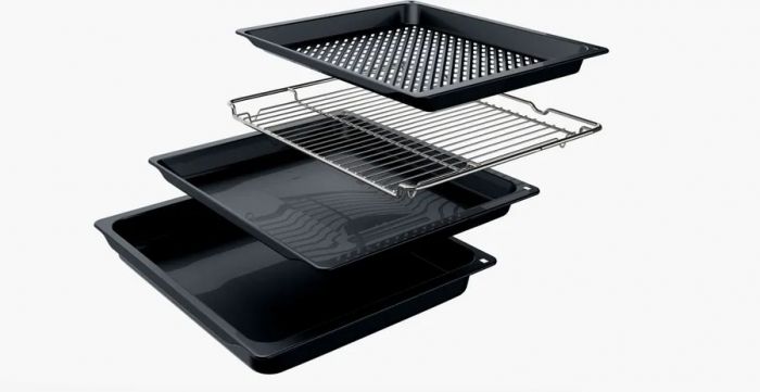 Духова шафа Siemens електрична, 76л, A, дисплей, конвекція, телескопічні направляючі, чорний