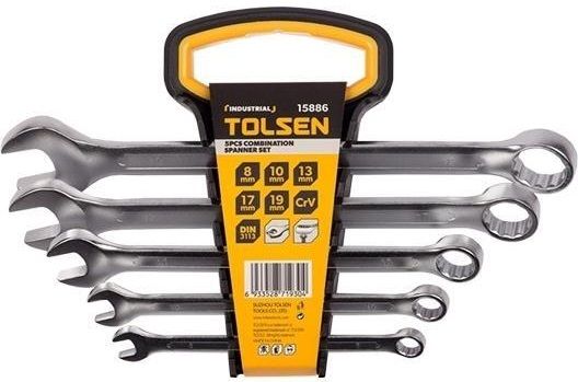 Ключі комбіновані Tolsen, набір 5шт, 8-19мм, CrV