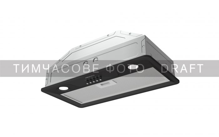 Витяжка Ardesto вбудована, 52см, 700м3ч, чорний