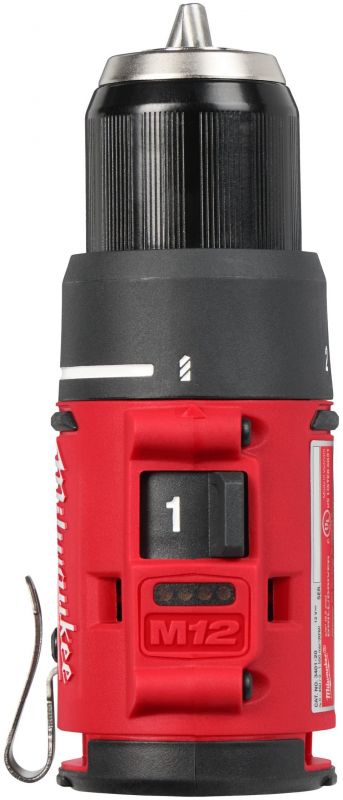 Шурупокрут-дриль акумуляторний Milwaukee M12 BLDDRC-202C 12В 2х2А·год 40Нм 0-550-1700об·хв ЗП C12C кейс 1.2кг