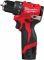 Шурупокрут-дриль акумуляторний Milwaukee M12 BLDDRC-202C 12В 2х2А·год 40Нм 0-550-1700об·хв ЗП C12C кейс 1.2кг