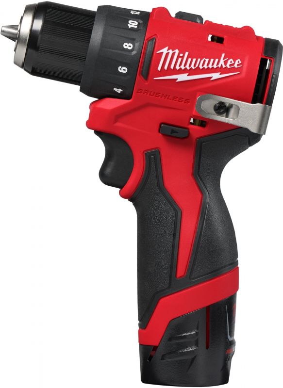 Шурупокрут-дриль акумуляторний Milwaukee M12 BLDDRC-202C 12В 2х2А·год 40Нм 0-550-1700об·хв ЗП C12C кейс 1.2кг