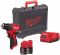 Шурупокрут-дриль акумуляторний Milwaukee M12 BLDDRC-202C 12В 2х2А·год 40Нм 0-550-1700об·хв ЗП C12C кейс 1.2кг