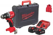 Шурупокрут-дриль акумуляторний Milwaukee BLPDRC-402С 18В 2х4А·год 60Нм 0·1700об·хв ЗП M12-18C жилет кейс 1.5кг