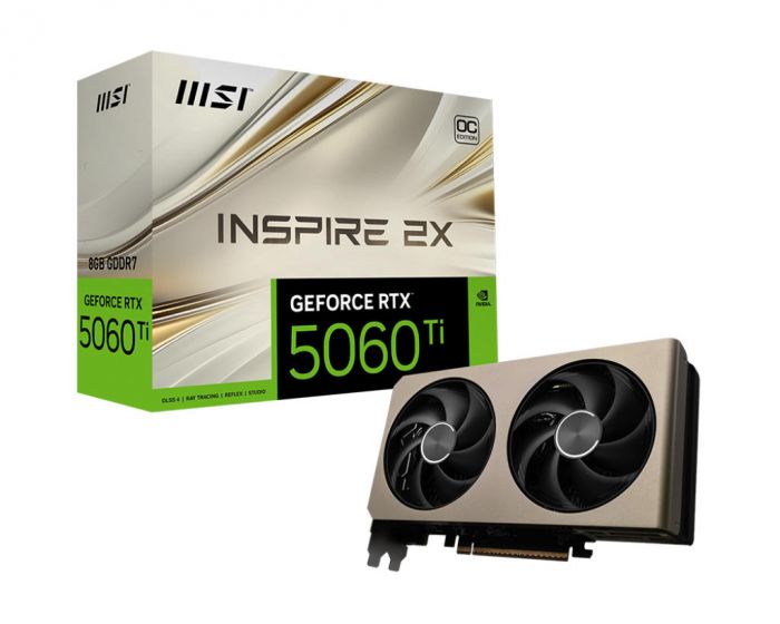 Відеокарта MSI GeForce RTX 5060 8GB GDDR7 INSPIRE 2X OC
