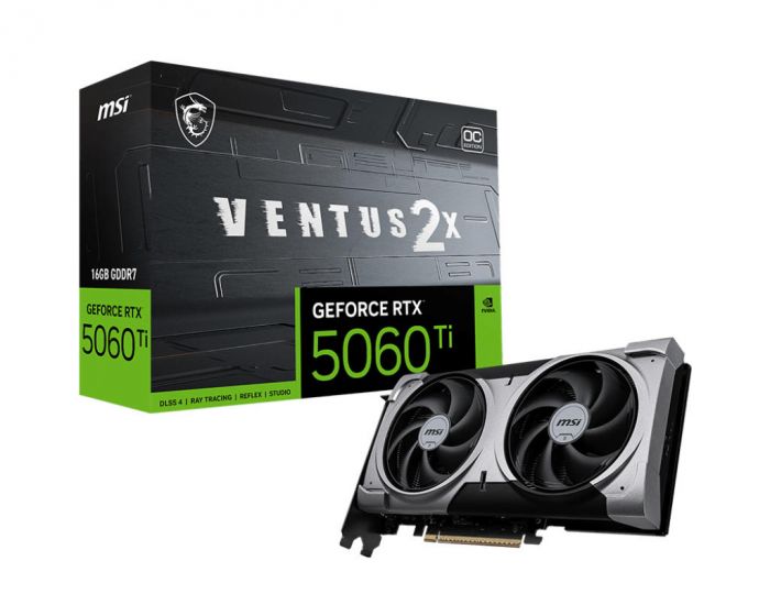 Відеокарта MSI GeForce RTX 5060 Ti 16GB GDDR7 VENTUS 2X OC PLUS