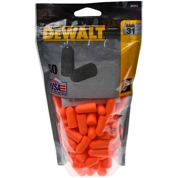 Беруші DeWalt піна помаранчеві одноразові 50шт