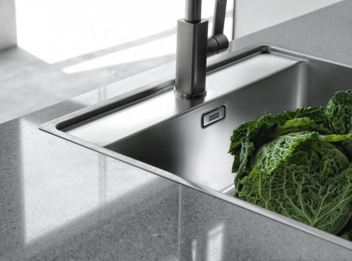 Кухонна мийка Franke Maris MRX 210-40 TL/127.0598.748/нержав.сталь полірована/510х430х180/врівень зі стільницею SlimTop