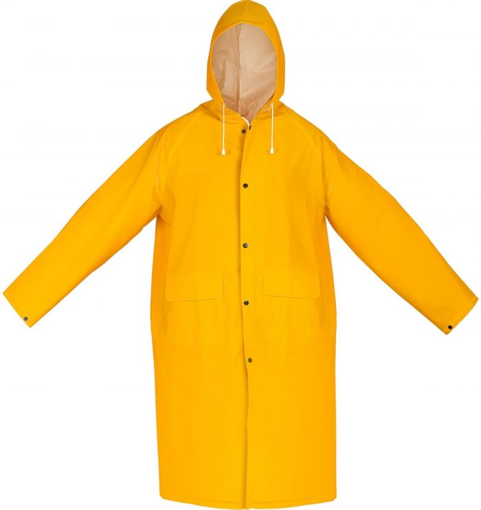 Дощовик Tolsen, ХXXL, ПВХ-матеріал 0,32мм, водонепроникний, жовтий