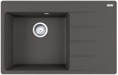 Мийка кухонна Franke Centro, фраграніт, прямокутник, з крилом, 780х500х200мм, чаша - 1, врізна, CNG 611-78 TL, сірий сланець