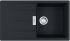 Мийка кухонна Franke Centro, фраграніт, прямокутник, з крилом, 860х500х200мм, чаша - 1, врізна, оборотна, CNG 611-86, чорний матовий